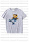 Game Printed 3 Pack Unisex Purple-Light Blue-Gray Kids T-Shirt - 4
