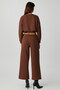Dewanna Women's Long Sleeve Crop Bitter Coffee Tracksuit Set - 6