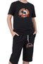 3-Piece California-Break-Let's Printed Boys' Short Sleeve Double Pocket Capri Bottom-Top Set - 7