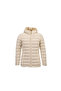 Ecru S 100% Goose Feather Coat - Lulu Collection