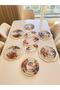31-Piece White Floral Breakfast and Cake Set for 6 - 6