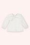 Baby Girl Bow Detailed White Blouse