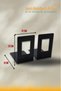 Single Deal Black Color 12x13x8 Metal Book Support - Book Holder - Home And Office Decorative Accessory - 3