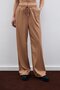 Casual Leather Trousers - Beige - 3