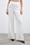 High Waist Patterned Trousers - Ecru - 5