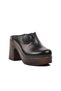 2217013y Women's Leather Heeled Slippers - 3