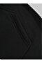 Lover Couple Combination Love Aşk Back Printed Hooded Oversize Casual Black Sweatshirt - 4