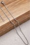 Steel Thin Paperclip Model Chain Necklace Minimal Necklace Snail Non-Tarnish 2 mm Suitable for Daily Use - 8