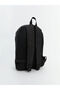 Black Plain Zippered Men's Backpack - 3