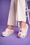 Patterned Air Sole Wedge Heel Orthopedic Hospital Nurse Women's Slippers - 5