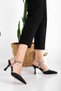 Women's Stone Detailed Heeled Stiletto Evening Dress Shoes - 2