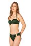 Women's Supported Halter Green Bikini Set - 4