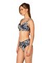 Women's Plus Size Supported Gather Detailed Shawl Patterned Bikini Set - 3