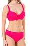 Women's Bow and Stone Detailed Plus Size Pink Bikini Set - 2