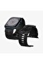Apple Watch 42mm Seri 12/11/10 Uyumlu Kordon Band Sağlam Bant Mat Siyah - AMP02855 - 4