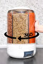 10 kg Capacity for Food and Legumes, Organizer Rotates 360 Degrees, Spice Spoon Gift - 8