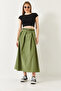 Women's Mint Green Belted Flared Skirt 5000 60261278 - 3