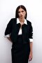 Short Jacket with Beading Accessories - Black
