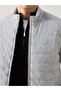 Nevavm Slim Fit Stand Collar Men's Coat with Difference - 4