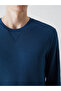 Lcwaikiki Classic Indigo Crew Neck Long Sleeve Men's Sweatshirt - 3