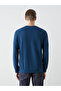 Lcwaikiki Classic Indigo Crew Neck Long Sleeve Men's Sweatshirt - 4