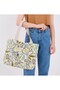 |   Canvas Women's Bag, Large Size, Lined, Snap Fastener, Inner Pocket, Botanical Pattern, Casual - 3