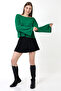Women's Spanish Sleeve Wide Neck Casual Knitwear Blouse - 2