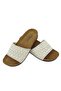 Pienne Women's Pearl White Stone Inner Pad Extra Comfortable Dowry Bridal Casual Slippers - 3
