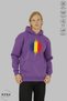 Unisex Hoodie Long Sleeve Romania Printed Hooded Raster Oversize Cotton Sweatshirt