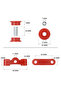 Red New Free Ship Manual Suspension Transmission Shifter Linkage Stabilizer Bushing For D Series 88- - 6