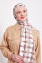 Cream Geometric Pattern Club Shawl - 3