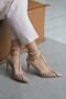 Women's Shoes with Mesh Stiletto Heels 8,5 cm - 2