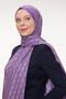 Purple Chain Pattern Love Shawl - 3