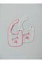4-Piece Baby Bib Girl Baby Bib 100% Cotton and Embroidered Drop-Bib with Scarf and Snap Buttons - 5