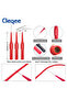 Cleqee P1920 Automotive Back Probes kit 4mm Banana Plug to Alligator Clip Multimeter Test Leads N... - 4