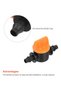 20Pcs Hose Valve Garden Tap Garden Drip Irrigation Fittings Pipe Connectors Water Valve For 4/7mm... - 4
