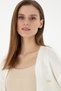 Midi Length Waist Belt Detailed Cream Women's Cardigan - 2