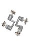 Motorcycle Sliver Saddlebag Lever Lock Bolts Nuts Mounting Kit For Harley Touring Road Street Gli... - 2
