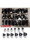 130PCS 6-17mm Spring Band Type Action Fuel Line Silicone Vacuum Hose Pipe Clamp Low Pressure Air ...