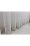 Gold Textured Dsn:2503 V-117 Premium Embroidered 1/3 Heavy Plied Tulle Curtain Apm - 6