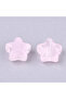 20 pc Transparent Spray Painted Glass Beads Star Imitation Jelly Pink 8x8x4mm Hole: 0.8~1mm - 2