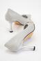 Women's Wrapped Stone Stiletto Silver Glitter - 4