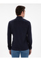 Navy Blue Slim Fit Long Sleeve Shirt 50291362-Vr033 - 5