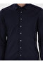 Navy Blue Slim Fit Long Sleeve Shirt 50291362-Vr033 - 6