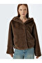 Long Sleeve Hooded Pocket Plush Oversize Coat