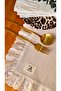 100% Cotton Raw Linen Runner 40X110 cm Scallop Frilled Bohemian Placemat, Dining Table - 5