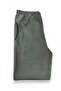 Men's Khaki Fleece Pocket Winter Thick High Quality Pajama Bottoms - 2