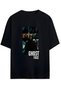 Ghost Face Designed Unisex New Season Oversize Cotton T-Shirt
