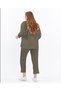 Ikmal Strawberry Fabric Wrinkled Seasonal Lycra Women's Long Sleeve Shirt Suit - 4