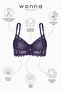 Dantelli Minimizer Bra Panty Set - Semi-Sponge Supported, Underwire - Fashion - 2483 - Purple - 3